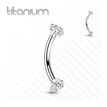 Šperky4U piercing do obočí titan TIT1131C-12123