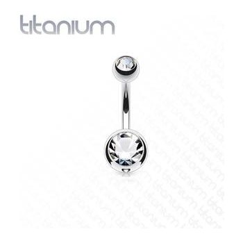 Šperky4U piercing do pupíku banánek titan TIT1001-C