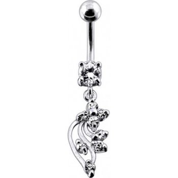 Šperky4U stříbrný piercing do pupíku BP01113-C