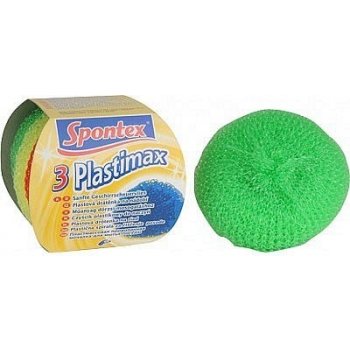 Spontex 3 Plastimax plastová drátěnka na mytí nádobí 3 ks