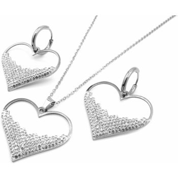 Steel Jewelry souprava SRDCE Chirurgická ocel SET130212