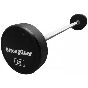 StrongGear Polyurethanová rovná bicepsová činka 12.5 kg