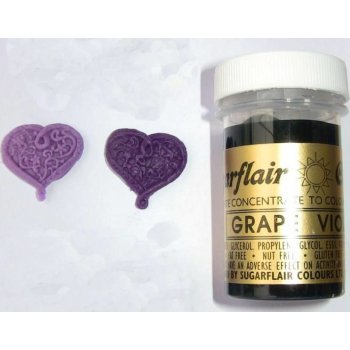 Sugarflair Gelová barva Grape Violet 25 g