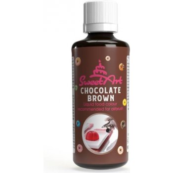 SweetArt airbrush barva tekutá Chocolate Brown 90 ml