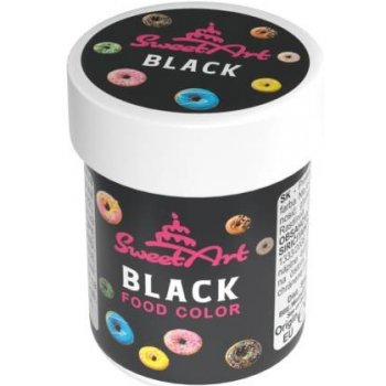 SweetArt gelová barva Black 30 g