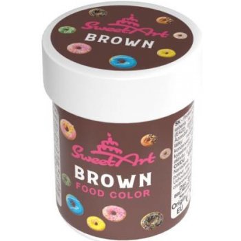 SweetArt gelová barva Brown 30 g