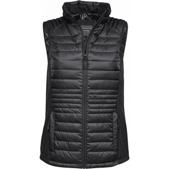 Tee Jays Softshellová prošívaná vesta Bodywarmer s polstrováním černá