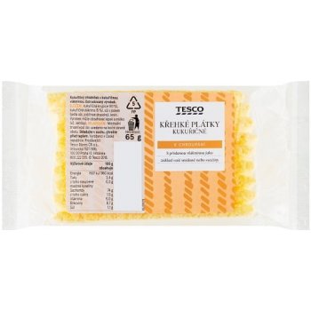 Tesco Křehké plátky kukuřičné 65 g