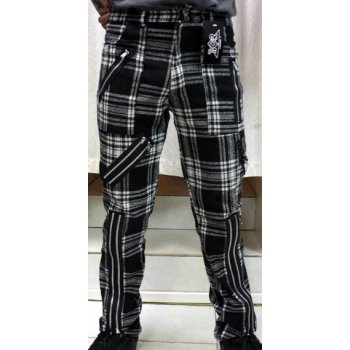 Tiger of London Black and white tartan