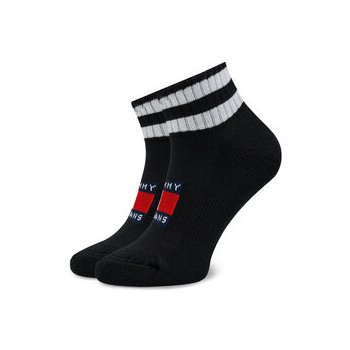 Tommy Hilfiger Sada 2 párů vysokých ponožek 701226106 Černá