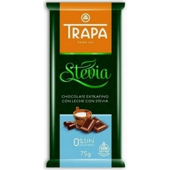 Trapa ČOKOLÁDA MLÉČNÁ se stévií 75 g