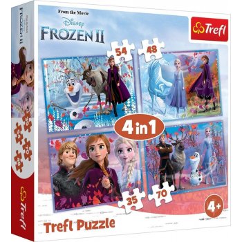 Trefl 4v1 Frozen II 34323 35,48,54,70 dílků