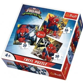 Trefl Spider-Man 3v1 20,36,50 dílků