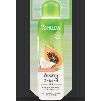 Tropiclean šampon Luxury 2v1 papája a kokos 355 ml