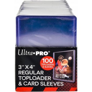 Ultra Pro Toploader 3x4 Regular Toploaders and Card Sleeves 100 ks