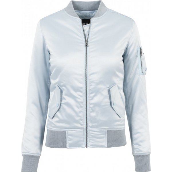 Urban Classics Ladies Satin Bomber Jacket babyblue