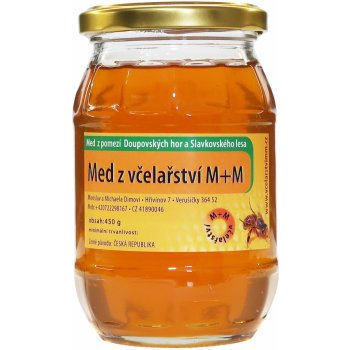 Včelařství M+M med světlý 450 g