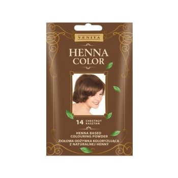 Venita Henna Color Powder Henna barvící pudr na vlasy 14 Chestnut 25 g