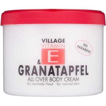 Village Vitamin E Granatapfel tělový krém bez parabenů 500 ml