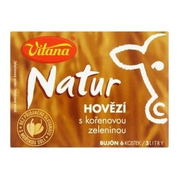 Vitana Natur hovězí bujón s kořenovou zeleninou, 6ks