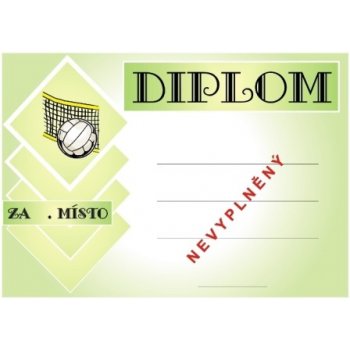 Volejbal diplom A4 č.11