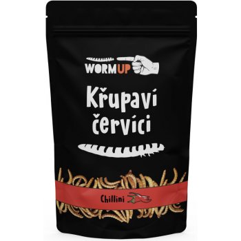 WormUP Křupaví červíci Chilli 80 g