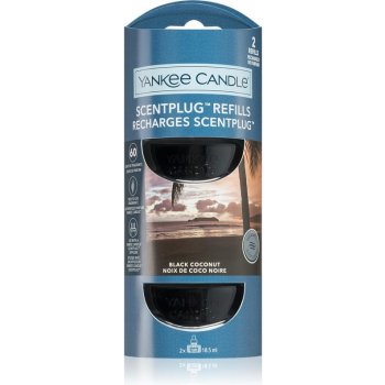 Yankee Candle BLACK COCONUT náplň pro vůni do elektrické zásuvky, 2 x 18,5 ml