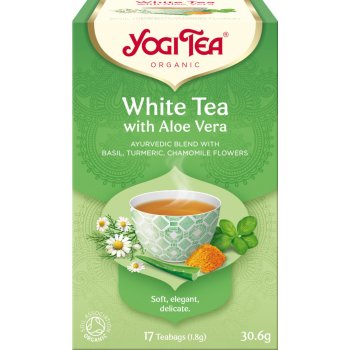 Yogi Tea Bio Bílý s Aloe Vera čaje 17 x 1.8 g