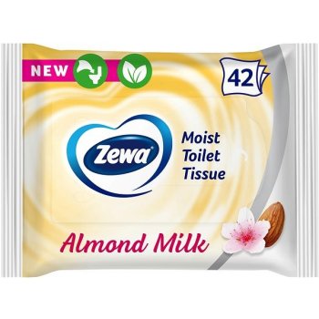 ZEWA Almond Milk vlhčený bílý 42 ubrousků