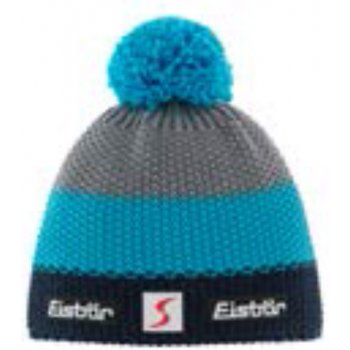 Zimní čepice EISBÄR Star Pompon MÜ SP Kids Blue/Grey