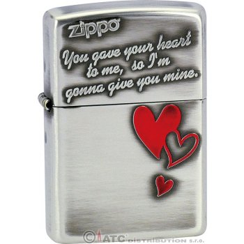 Zippo benzínový TRIPLE HEART 28197