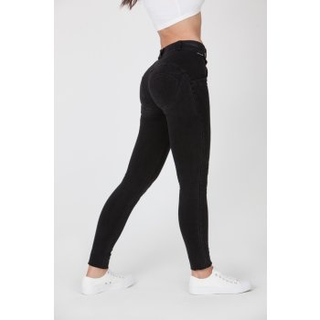 Boost Jeans Mid Waist Black černé