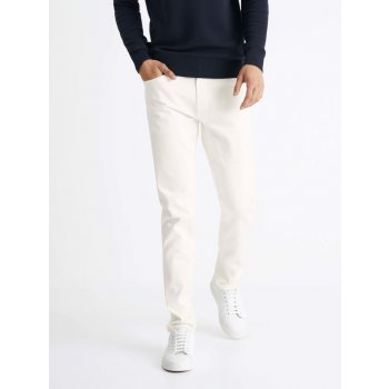 Celio Krémové pánské slim fit džíny Coslim4