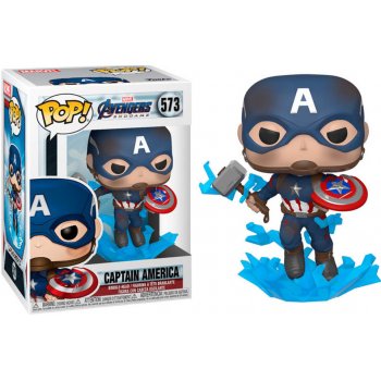 Funko Pop! Marvel Endgame Captain America with Broken Shield and Mjolnir 9 cm