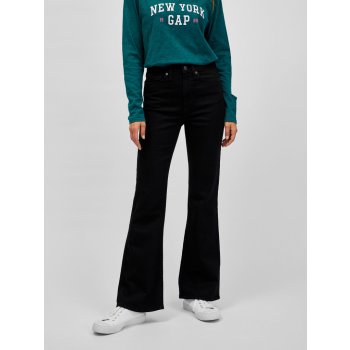 GAP džíny high rise flare black černé