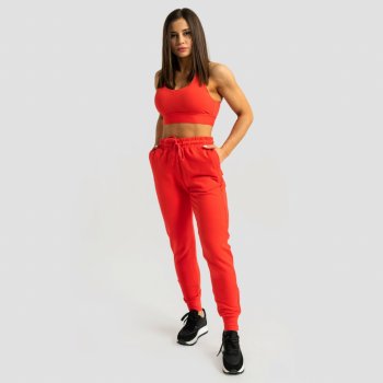 GymBeam Dámské tepláky Limitless Hot Red