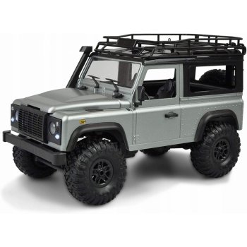 IQ models D90 Rock Crawler Defender 4WD 2,4 GHz LED plně proporcionální RTR stříbrná 1:12