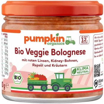 Pumpkin Organics Omáčka na těstoviny BIO boloňská 250 g