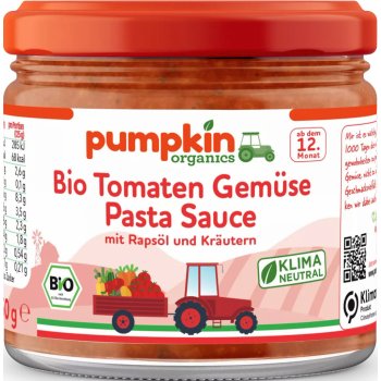 Pumpkin Organics Omáčka na těstoviny BIO rajčatová zeleninová 250 g