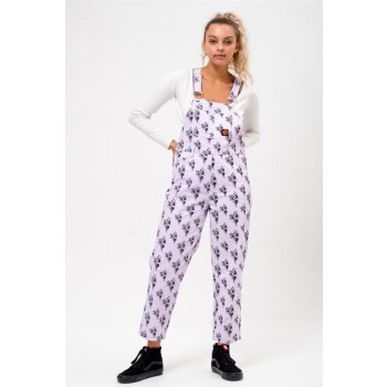 Santa Cruz kalhoty Wall Hand Dungarees Lilac/Black LILAC-BLACK