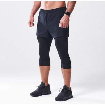 Squat Wolf Kompresní legíny All-Action Short + Tight Black