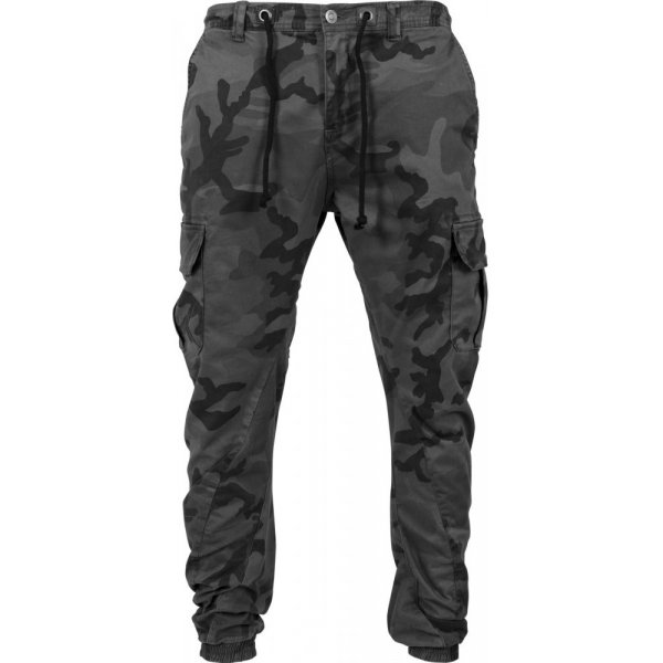 Urban Classics pánské kalhoty Camo Cargo Jogging Pants grey camo