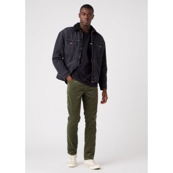 Wrangler pánské manšestráky Texas Slim W12SECG40 Militare Green