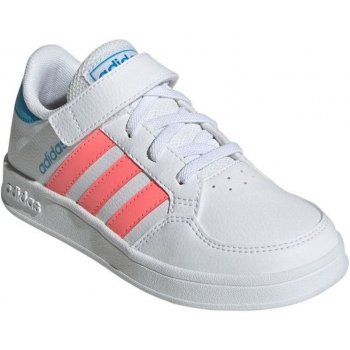 adidas Dětská rekreační obuv Breaknet EL C footwear white acid red sky rush