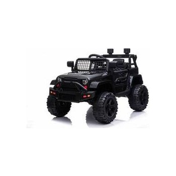 Beneo elektrické autíčko Offroad s pohonem zadních kol 12V baterie Vysoký podvozek široké sedadlo Odpružené nápravy 24 GHz Dálkový ovladač MP3 přehrávač se vstupem USB / SD LED světla černá