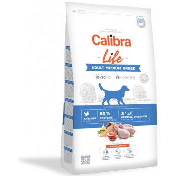 Calibra Dog Life Adult Medium Breed Chicken 12 kg