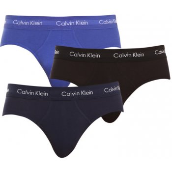 Calvin Klein slipy Cotton Hip Brief Black Blue 3Pack