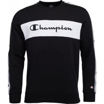 Champion Mikina Jacquard Tape Half-Zip Sweatshirt 218474 Černá Regular Fit