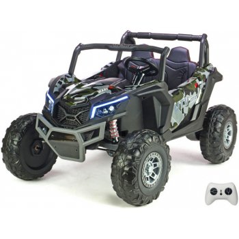 DAIMEX Dvoumístná dětská elektrická bugina UTV-MX 2x 24V/200W + EVA kola + Bluetooth SPIDER MASKÁČ