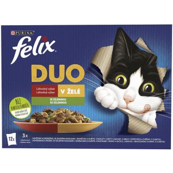 Felix Fantastic Duo Lahodný výběr se zeleninou v želé 12 x 85 g